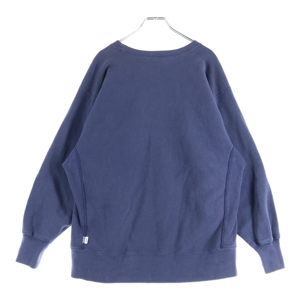 WTAPS(ダブルタップス) 21AW ×champion REVERSE WEAVE チャンピオン リバースウィーブ スウェットシャツ クルーネックトレーナー ネイビー C8-T016