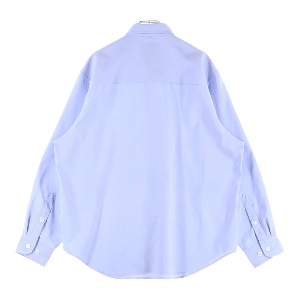 WTAPS(ダブルタップス) 24SS LS POLY OXFORD ロングスリーブ オックスフォード長袖シャツ ブルー 241TQDT-SHM02