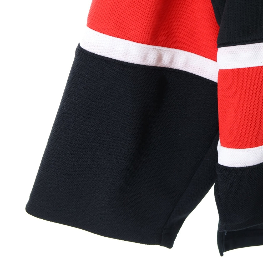 SAINT MICHAEL(セントマイケル) 23SS LS TEE GAMESHIRT ホッケーゲームシャツ 長袖カットソー ブラック SM-S23-0000-033