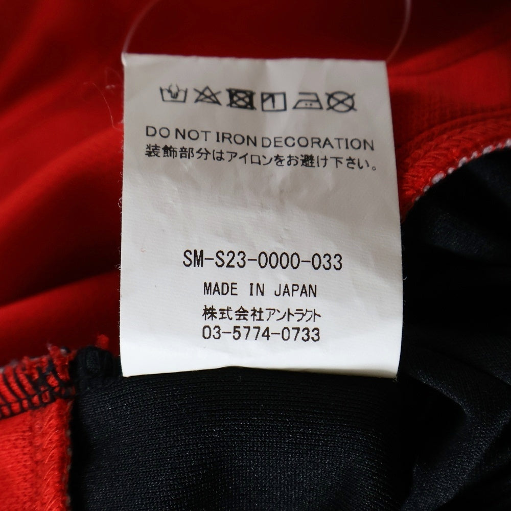 SAINT MICHAEL(セントマイケル) 23SS LS TEE GAMESHIRT ホッケーゲームシャツ 長袖カットソー ブラック SM-S23-0000-033