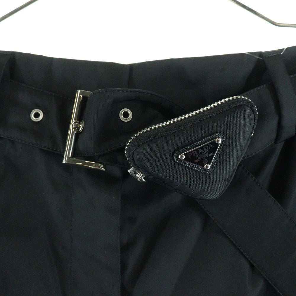 PRADA(プラダ) 23AW Re-NYLON PANTALON ポーチ付ベルテッドナイロンパンツ 22H903