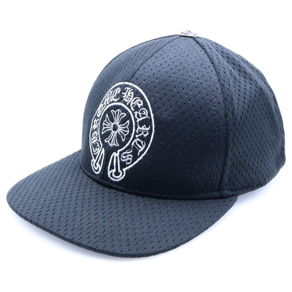 CHROME HEARTS(クロムハーツ) TRUCKER MESH BASEBALL CAP トラッカー メッシュキャップ ホースシュー 帽子 ブラック