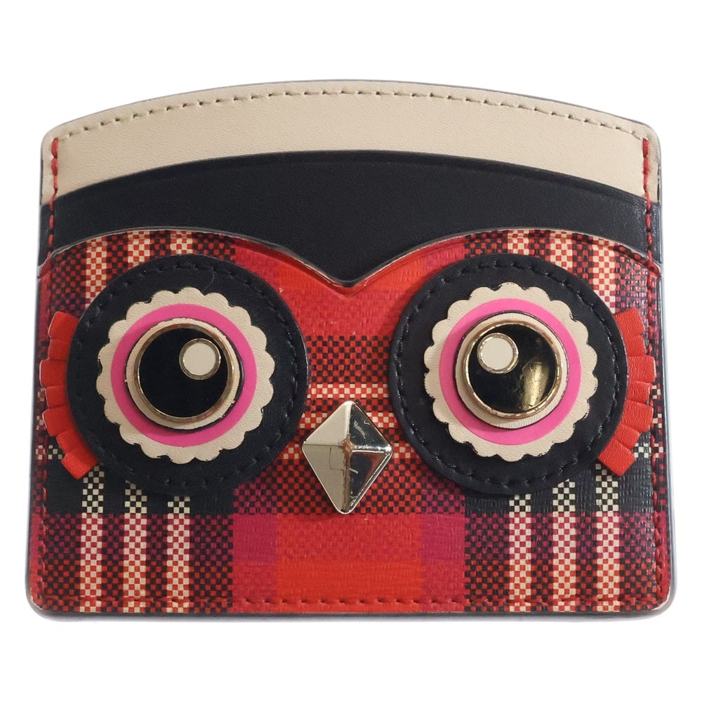 Kate Spade(ケイトスペード) Blinx Plaid Owl Cardholder カードケース マルチカラー レディース