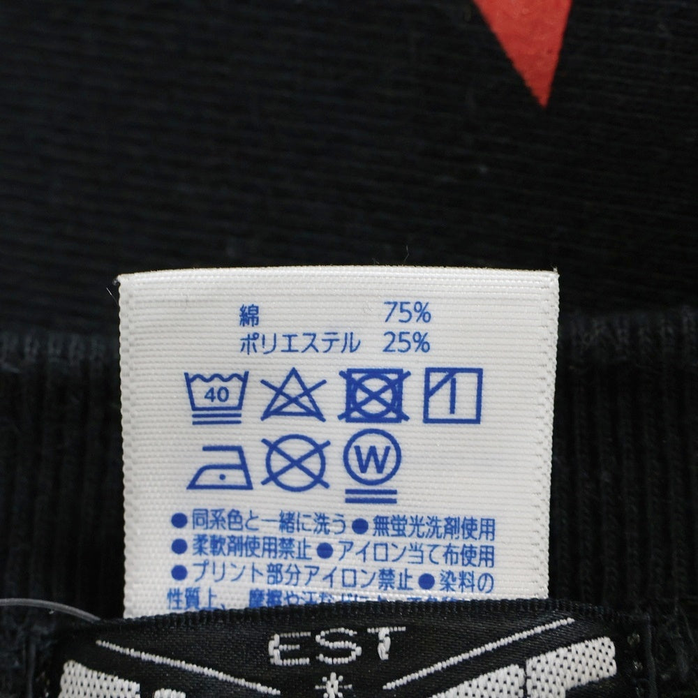 CUT RATE(カットレイト) 21SS OHIO LOGO CREW SWEAT クルーネック スウェット フロントロゴ ブラック CR-21SS019