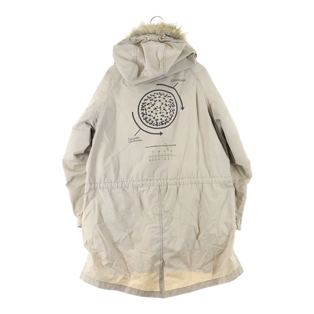 UNDERCOVER(アンダーカバー) 10AW GIRA モッズコート ライナー付属 バックプリント コットン F4307 ベージュ