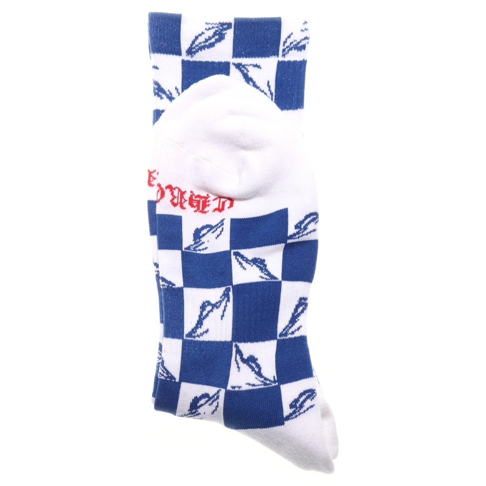 CHROME HEARTS(クロムハーツ) MATTY BOY 99 EYES ソックス 靴下 ホワイト/ブルー