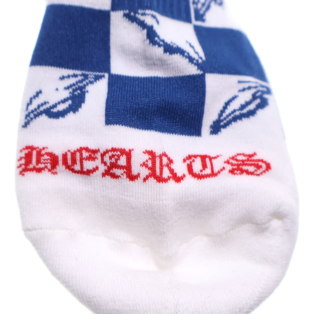 CHROME HEARTS(クロムハーツ) MATTY BOY 99 EYES ソックス 靴下 ホワイト/ブルー