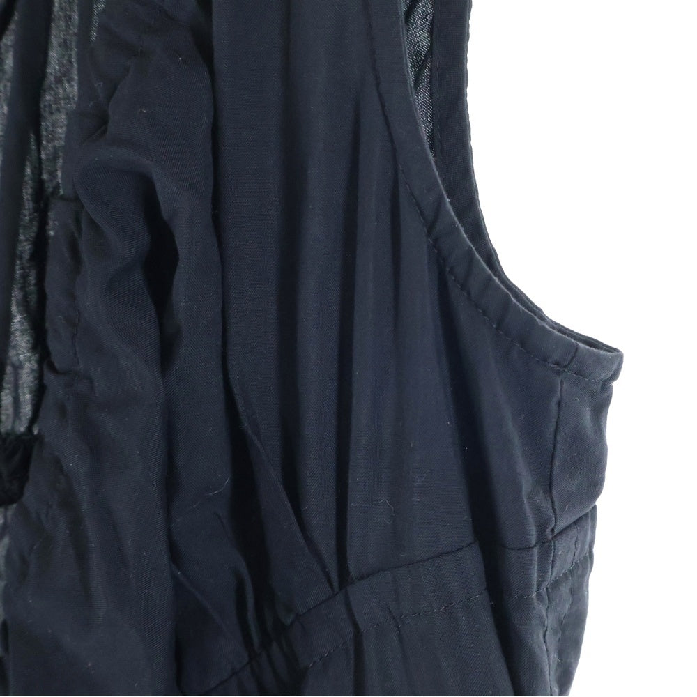 COMME des GARCONS COMME des GARCONS(コムデギャルソンコムデギャルソン) 18SS ギャザー ノースリーブ ロングワンピース ブラック レディース RA-A002