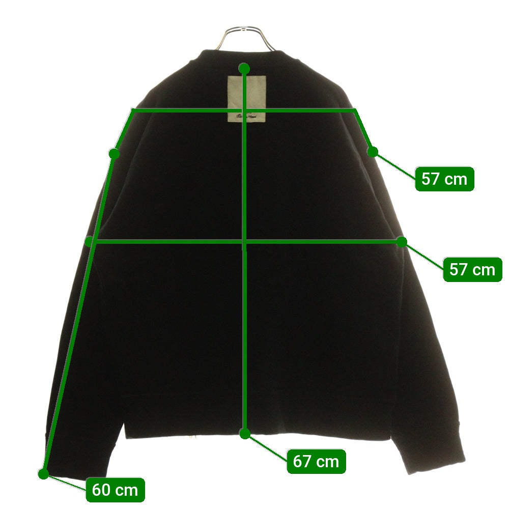 JIL SANDER(ジルサンダー) SWEATSHIRT CN LS クルーネックトレーナー スウェット ブラック JSMT707058