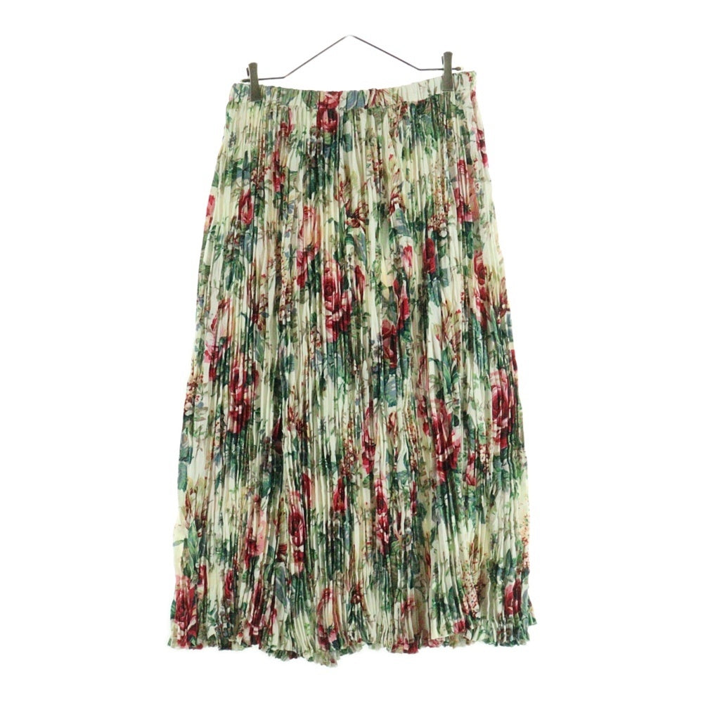 JUNYA WATANABE COMME des GARCONS(ジュンヤワタナベ コムデギャルソン) 18AW フラワープリント プリーツスカート ホワイト/マルチカラー レディース JB-S001