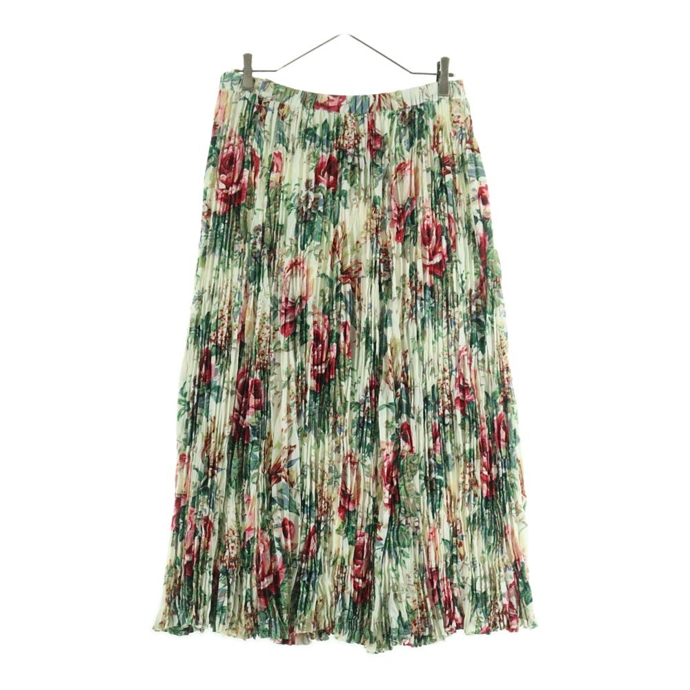 JUNYA WATANABE COMME des GARCONS(ジュンヤワタナベ コムデギャルソン) 18AW フラワープリント プリーツスカート ホワイト/マルチカラー レディース JB-S001