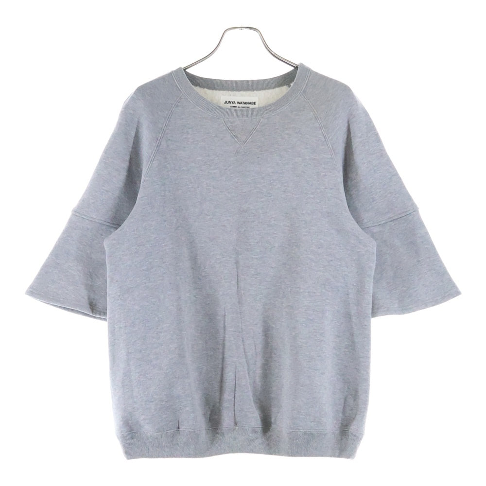 JUNYA WATANABE COMME des GARCONS(ジュンヤワタナベ コムデギャルソン) 17AW フレアスリーブ クルーネックトレーナー スウェット グレー XT-T001