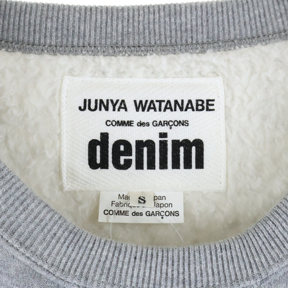 JUNYA WATANABE COMME des GARCONS(ジュンヤワタナベ コムデギャルソン) 17AW フレアスリーブ クルーネックトレーナー スウェット グレー XT-T001