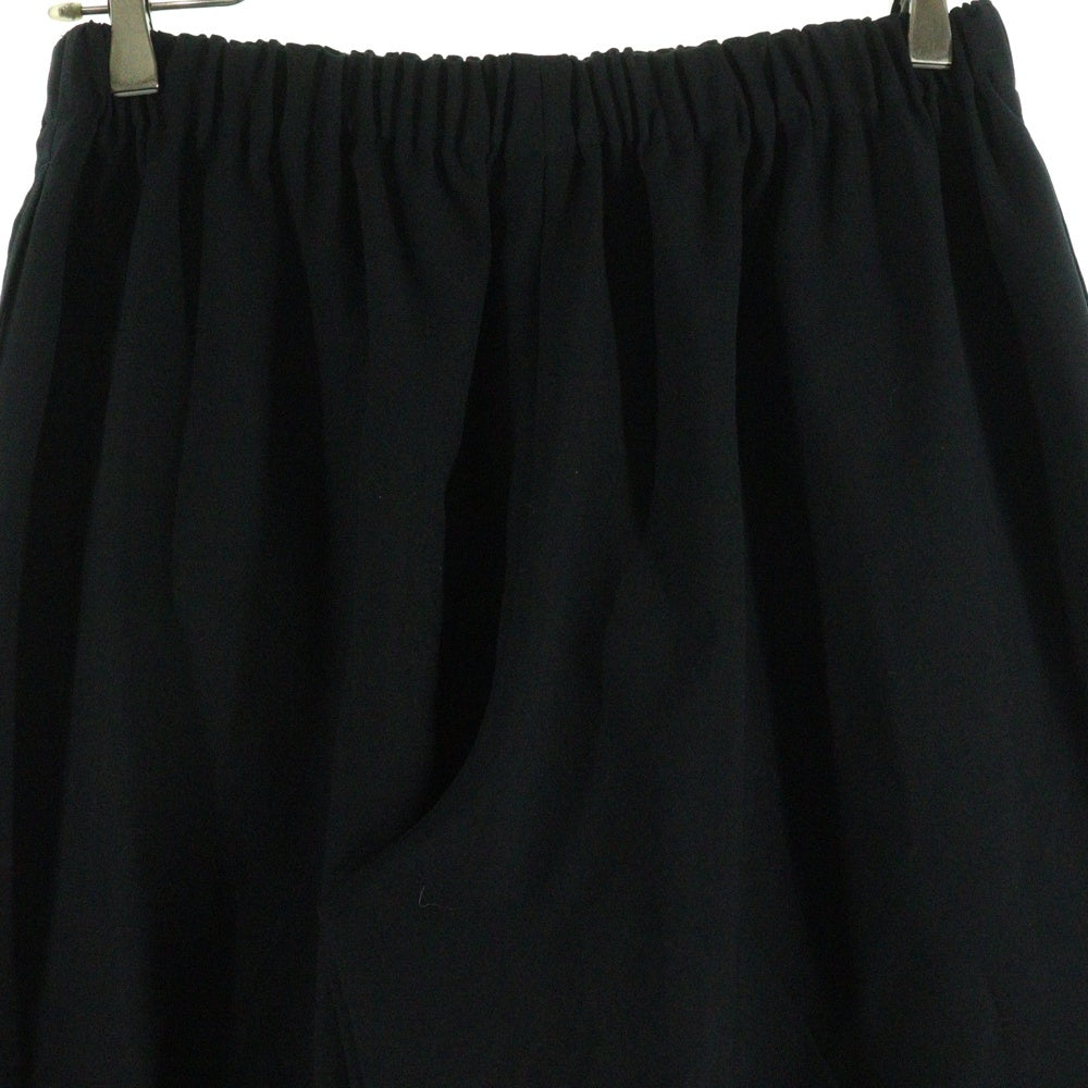 COMME des GARCONS(コムデギャルソン) ウール フリルワイドパンツ ブラック GZ-P005