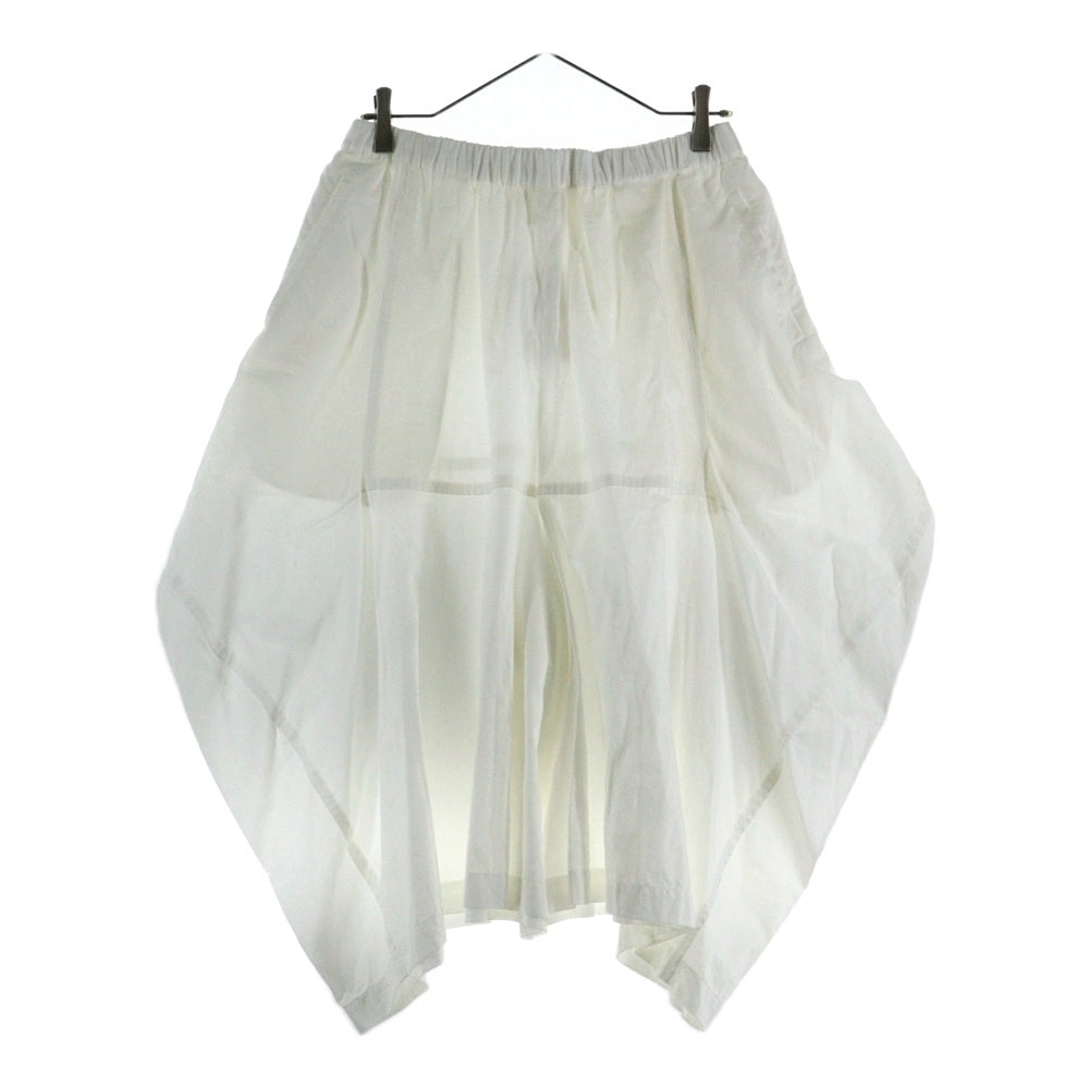 COMME des GARCONS COMME des GARCONS(コムデギャルソンコムデギャルソン) 17SS 変形 ウエストゴム ワイドハーフパンツ ショーツ ホワイト レディース RS-P015