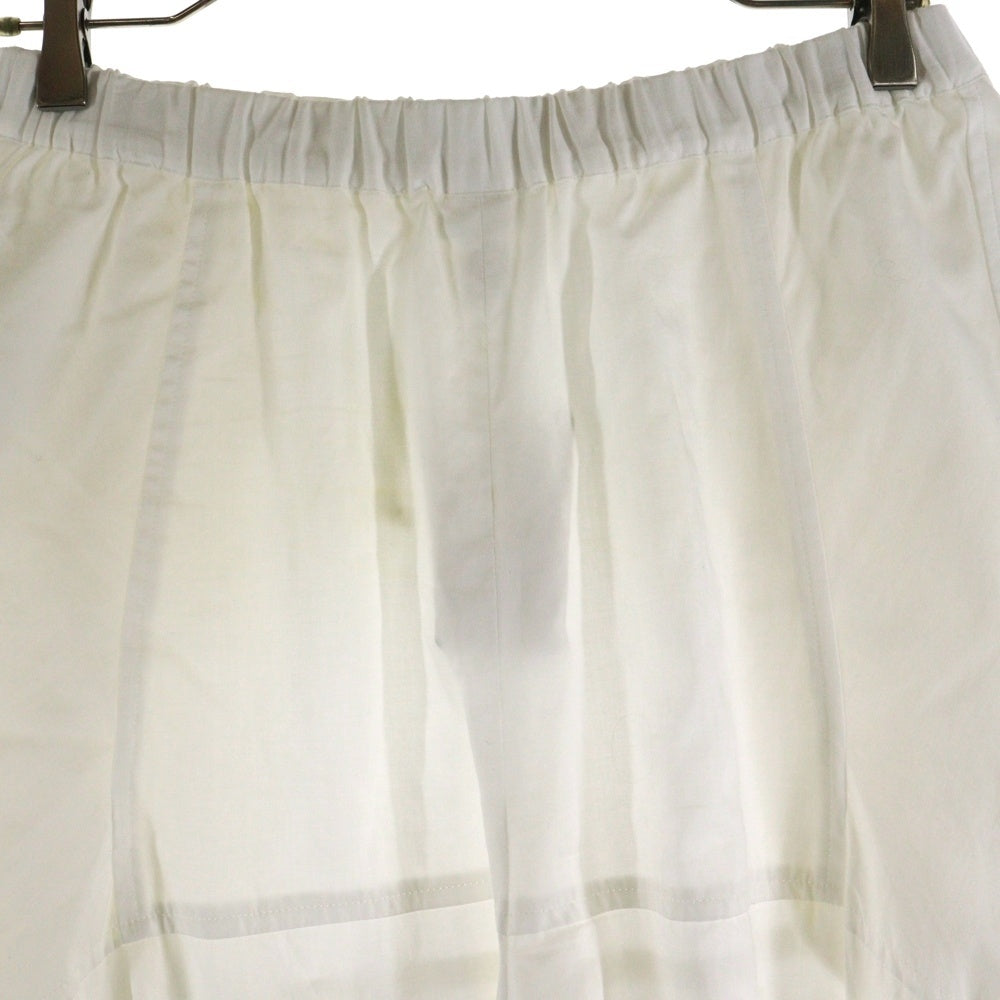 COMME des GARCONS COMME des GARCONS(コムデギャルソンコムデギャルソン) 17SS 変形 ウエストゴム ワイドハーフパンツ ショーツ ホワイト レディース RS-P015