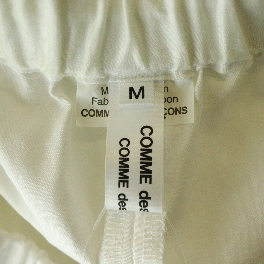 COMME des GARCONS COMME des GARCONS(コムデギャルソンコムデギャルソン) 17SS 変形 ウエストゴム ワイドハーフパンツ ショーツ ホワイト レディース RS-P015