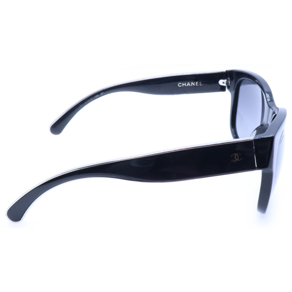 CHANEL(シャネル) サイドロゴ カラーレンズ ウェリントンサングラス メガネ ブラック C501 S8