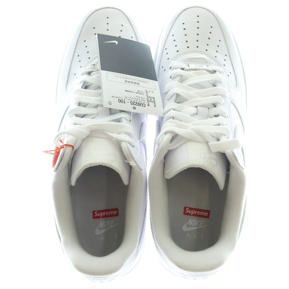 NIKE(ナイキ) ×SUPREME AIR FORCE 1 LOW CU9225-100 シュプリーム エアフォース1 ローカットスニーカー ホワイト US9/27cm