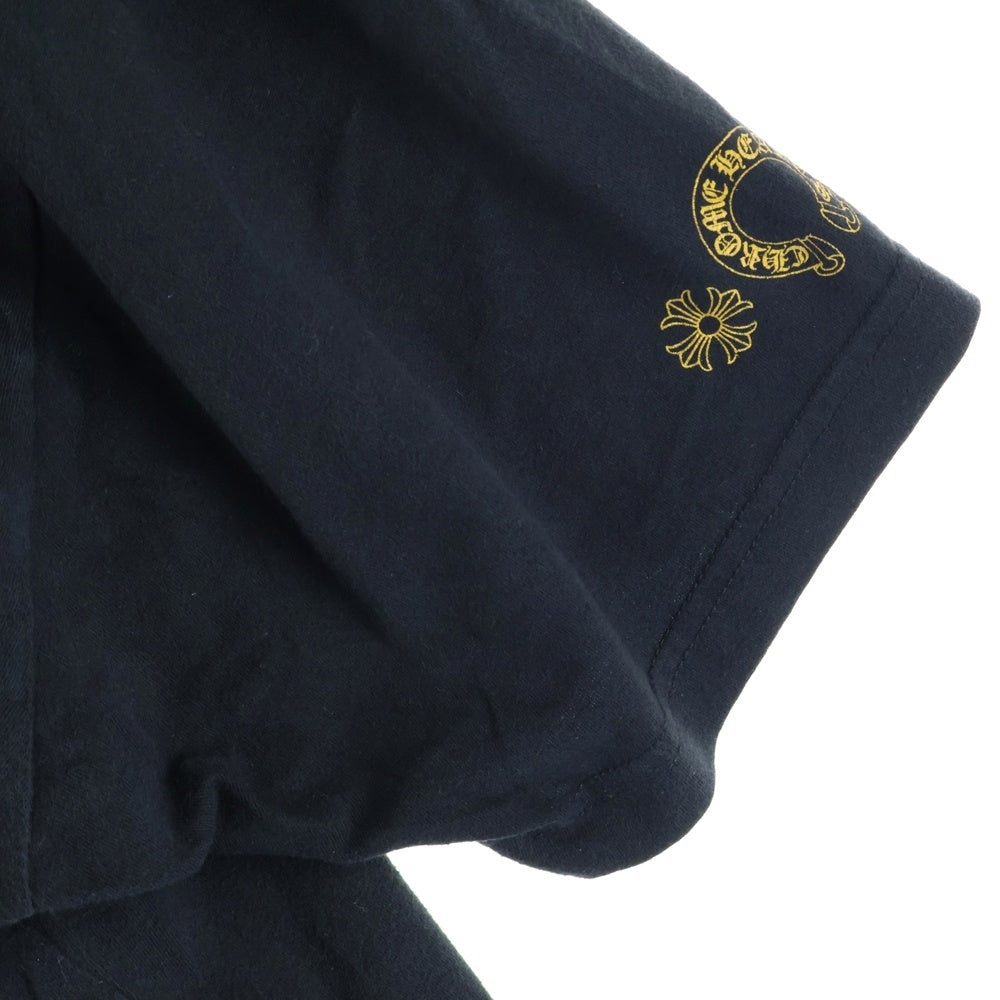CHROME HEARTS(クロムハーツ) CH PLUS S/S TEE CHプラス サークルロゴ 半袖Tシャツカットソー ブラック/イエロー