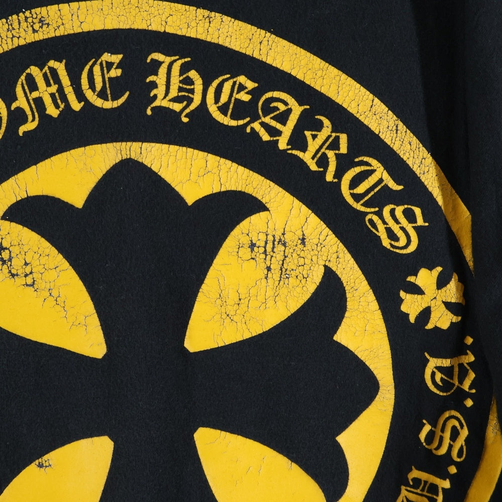 CHROME HEARTS(クロムハーツ) CH PLUS S/S TEE CHプラス サークルロゴ 半袖Tシャツカットソー ブラック/イエロー