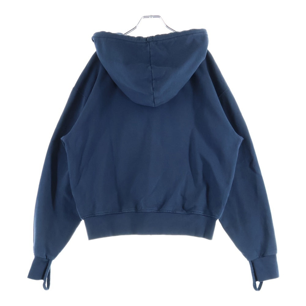 JACQUEMUS(ジャックムス) 24SS Le Sweater Camargue 刺繍ロゴ ジップアップパーカー フーディー ネイビー 245JS129-2087-390