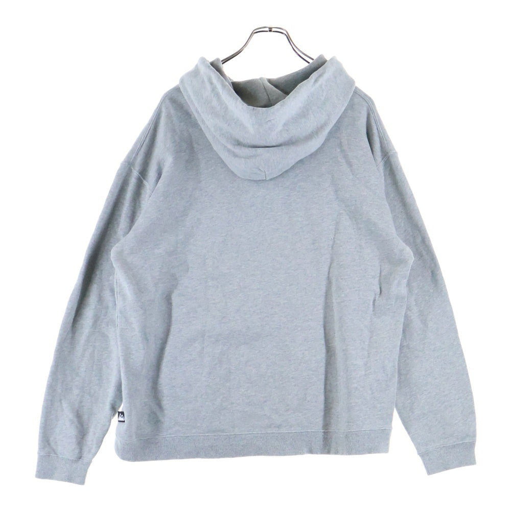 FIRST DOWN(ファーストダウン) フロントロゴ プリント プルオーバーパーカー コットン グレー