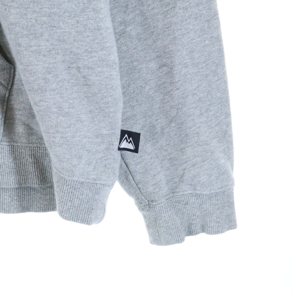 FIRST DOWN(ファーストダウン) フロントロゴ プリント プルオーバーパーカー コットン グレー