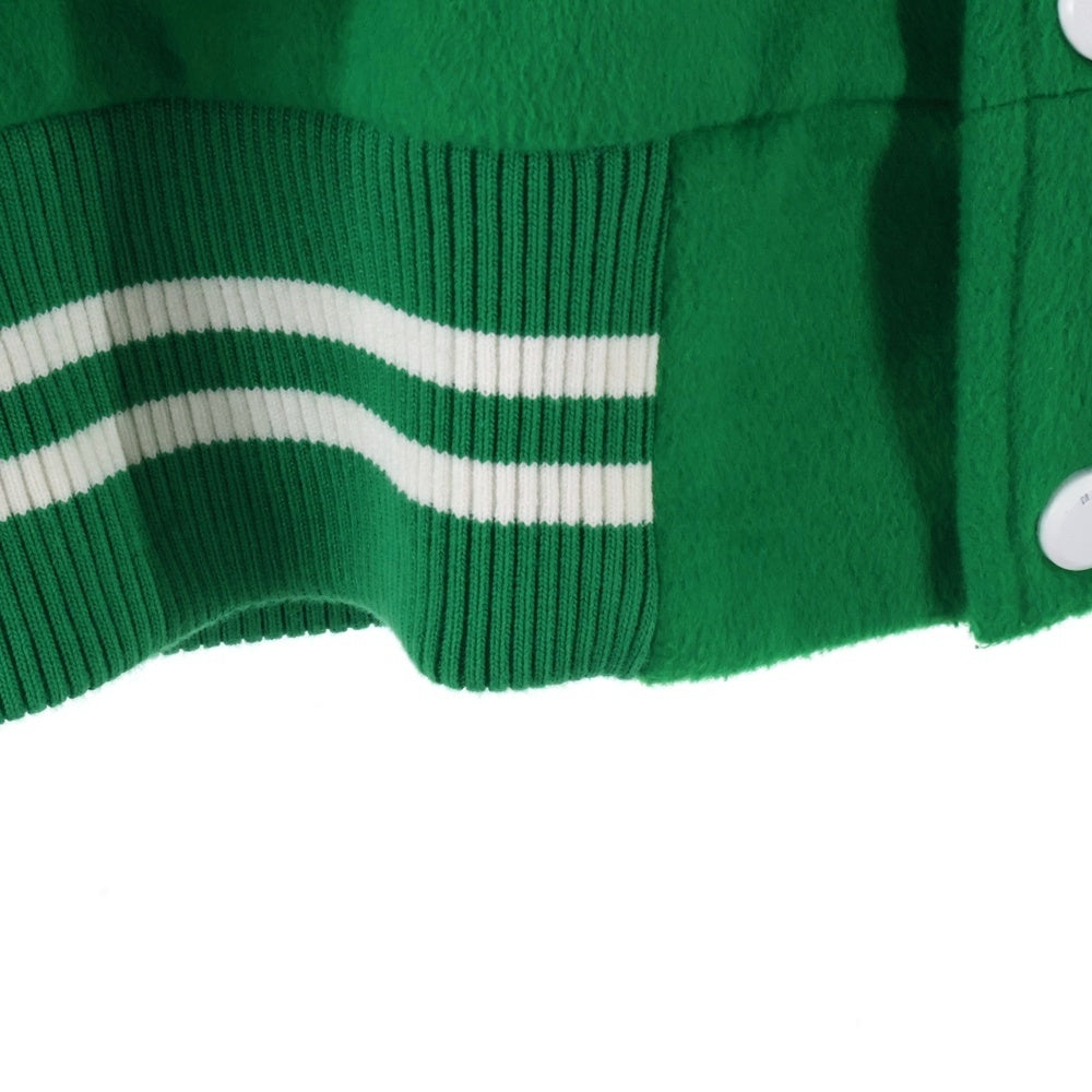 MR.ENJOY DA MONEY(ミスター エンジョイ ダ マネー) ミスターエンジョイダマネー 3TH ANNIVERSARY STADIUM JACKET MEDM00213 3周年記念 スタジアムジャケット スタジャン グリーン/ホワイト