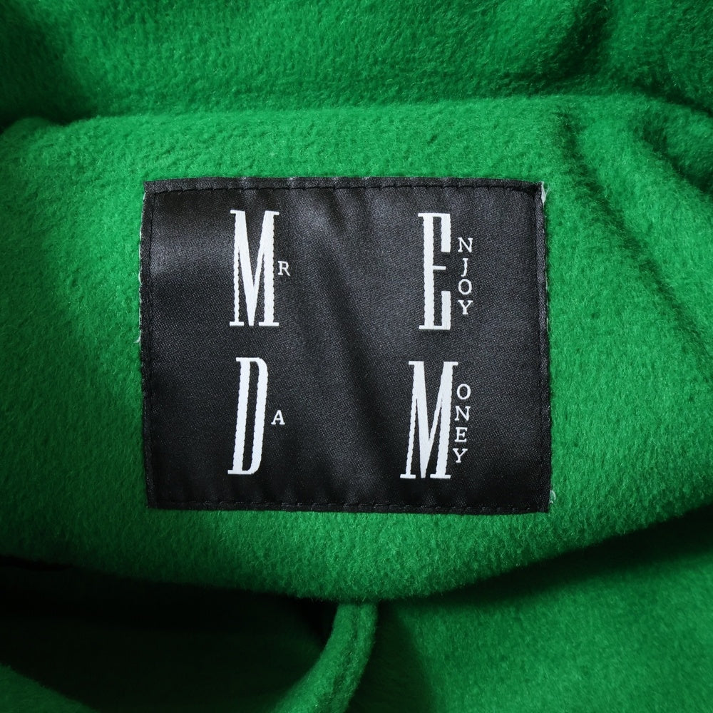 MR.ENJOY DA MONEY(ミスター エンジョイ ダ マネー) ミスターエンジョイダマネー 3TH ANNIVERSARY STADIUM JACKET MEDM00213 3周年記念 スタジアムジャケット スタジャン グリーン/ホワイト