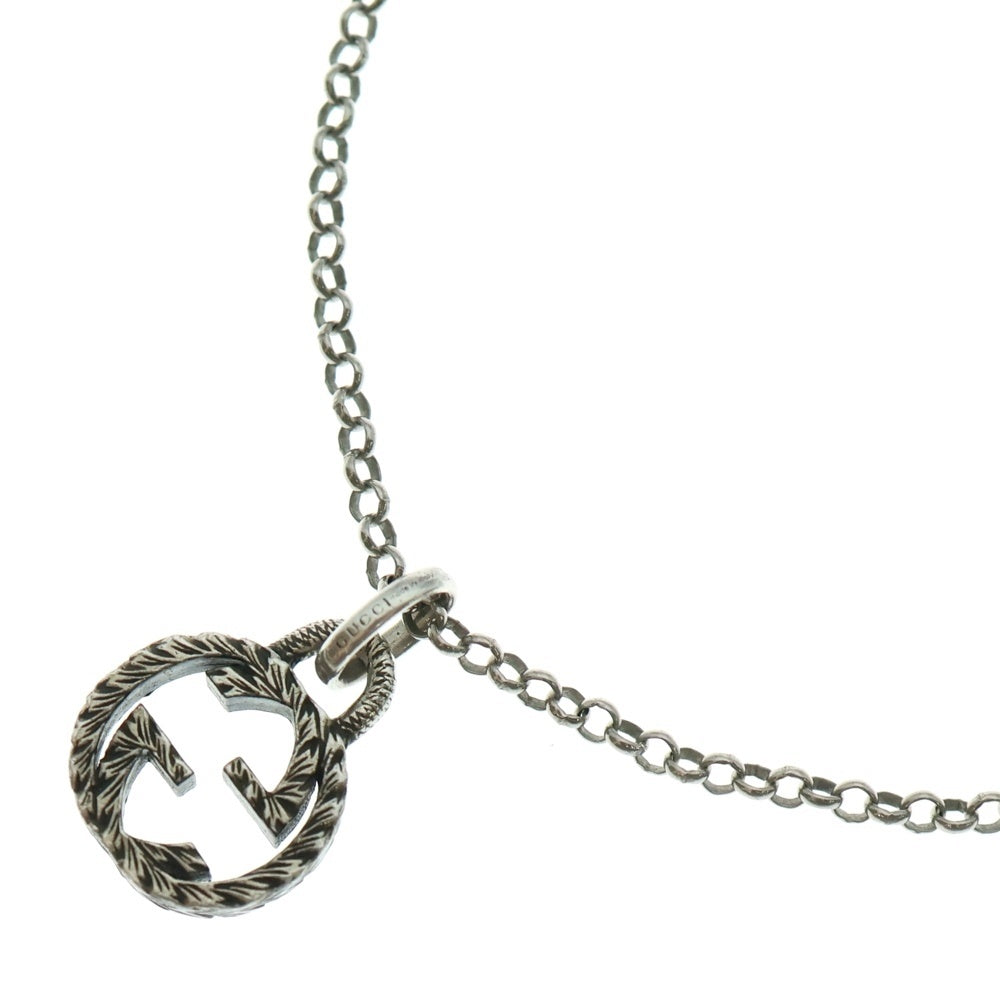 GUCCI(グッチ) インターロッキングG アラベスク ネックレス シルバー