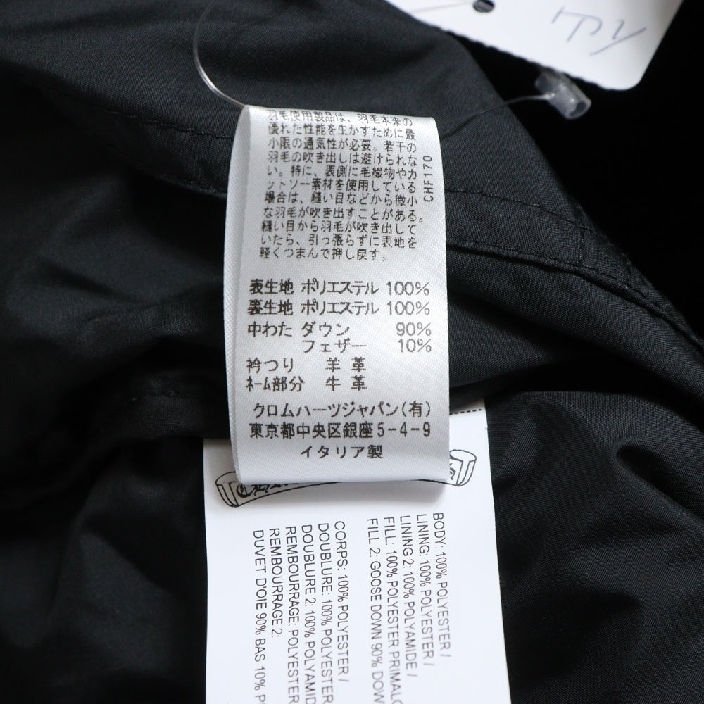 CHROME HEARTS(クロムハーツ) STIFF V2 FBRC CHプラス 総柄クロスボールボタン ダウンジャケット ブラック