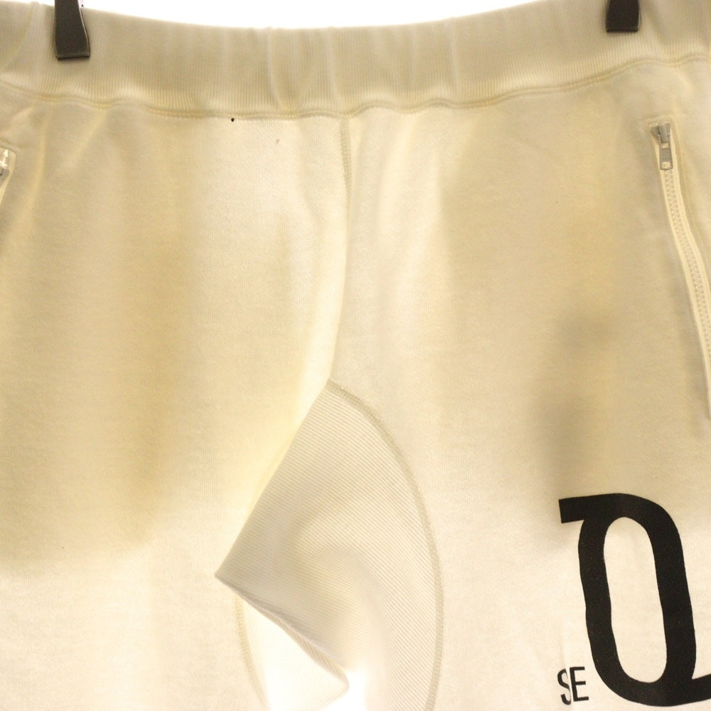 SEQUEL(シークエル) 20AW フロントロゴ イージースウェットパンツ ホワイト SQ-20AW-PT06