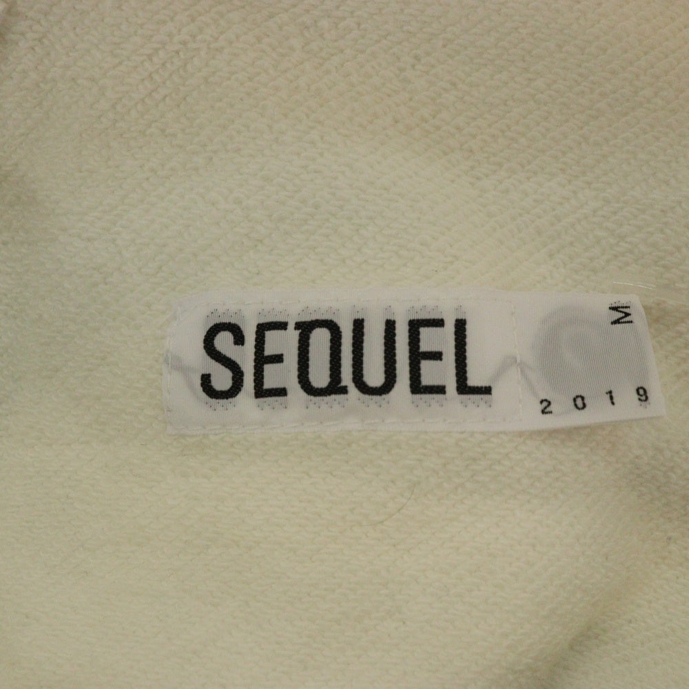 SEQUEL(シークエル) 20AW フロントロゴ イージースウェットパンツ ホワイト SQ-20AW-PT06