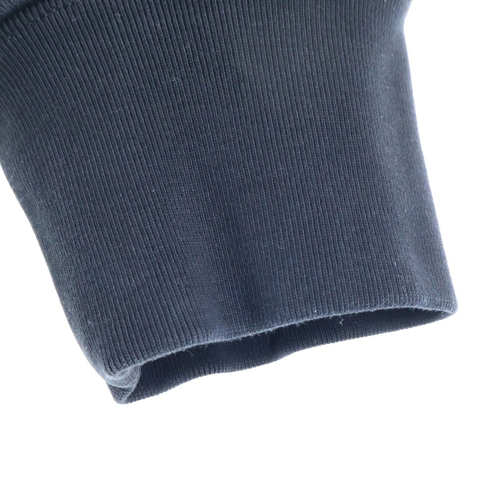 VETEMENTS(ヴェトモン) Vertical Cut-Up Logo Oversized Zip Hoodie ジップアップ フーディー ブラック UE51TR870B