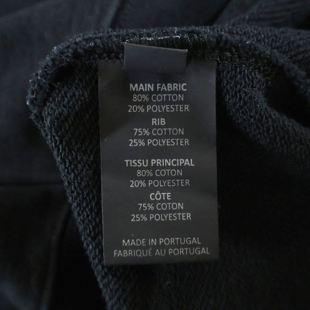 VETEMENTS(ヴェトモン) Vertical Cut-Up Logo Oversized Zip Hoodie ジップアップ フーディー ブラック UE51TR870B