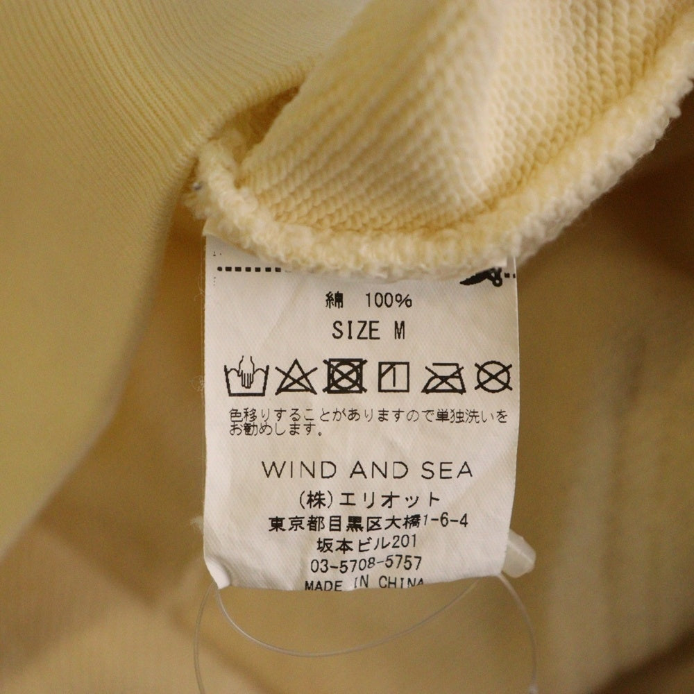 WIND AND SEA(ウィンダンシー) CASETIFY Hoodie フロントロゴ プルオーバーパーカー クリーム