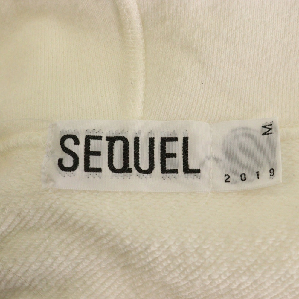 SEQUEL(シークエル) ZIPUP Hoodie ジップアップパーカー ホワイト