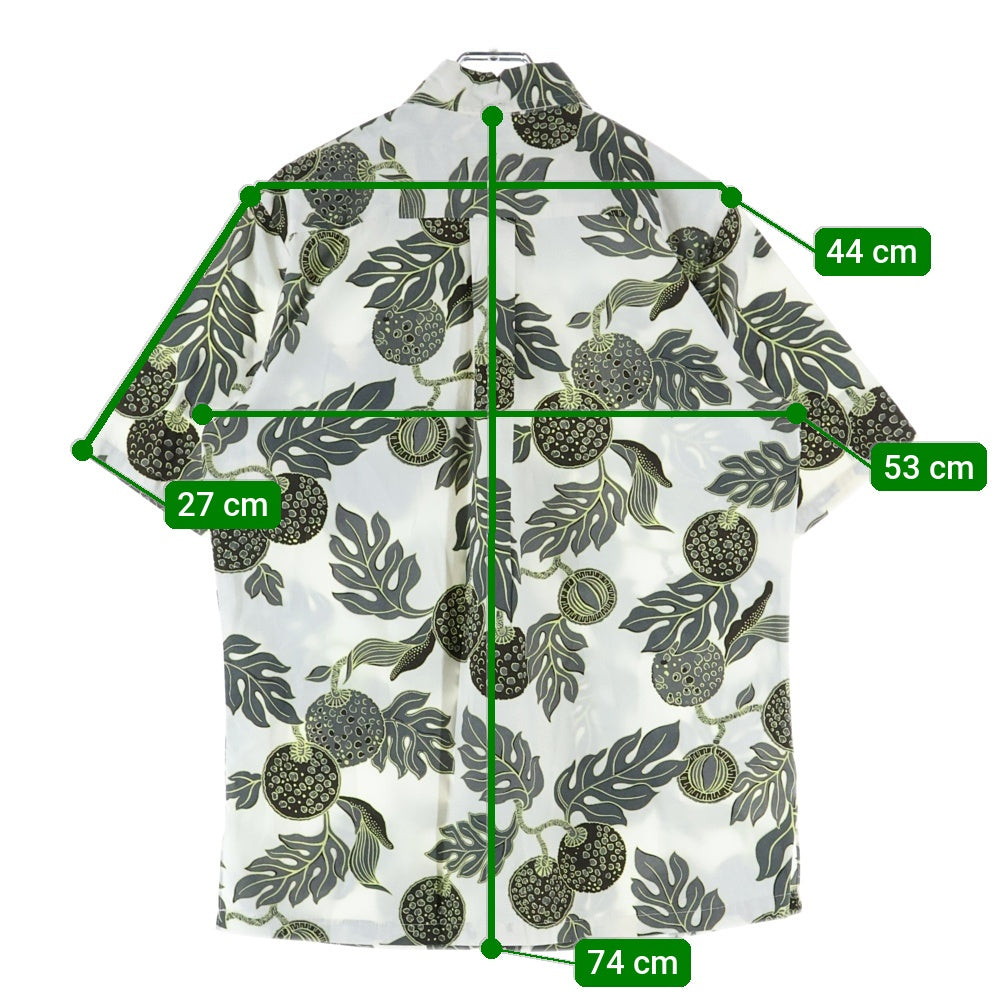 VINTAGE(ヴィンテージ) MADE in HAWAII ハワイ コットン アロハ半袖シャツ 総柄 マルチカラー