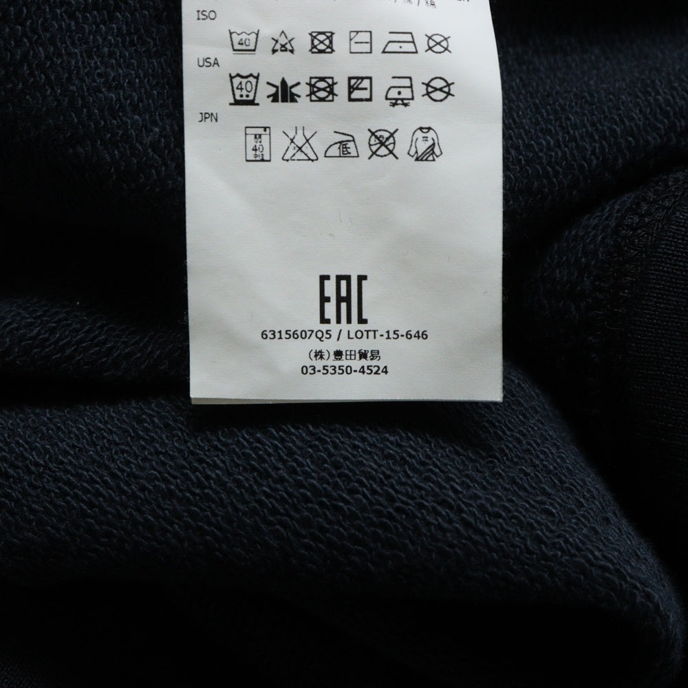 STONE ISLAND(ストーンアイランド) Logo Patch Hoodies 6315607Q5 ロゴパッチ ジップアップフーディー スウェットパーカー ブラック