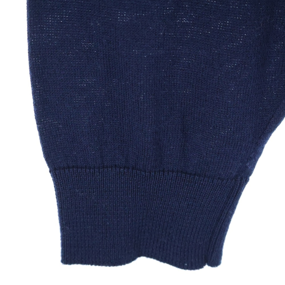 ARMANI COLLEZIONI(アルマーニ コレツィオーニ) コットン Vネック ライトセーター ニット ネイビー 3XCM34 CM37Z