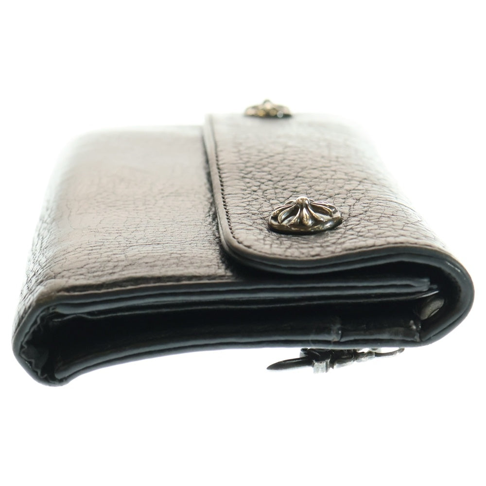 CHROME HEARTS(クロムハーツ) WAVE ウェーブ レザーウォレット 財布 ブラック BCA374