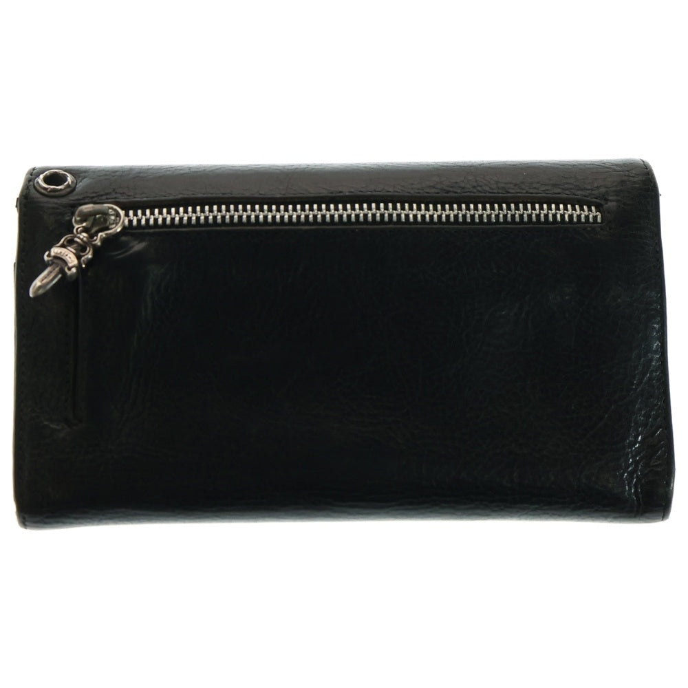 CHROME HEARTS(クロムハーツ) WAVE ウェーブ レザーウォレット 財布 ブラック BCA374