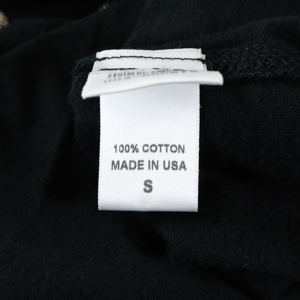 CHROME HEARTS(クロムハーツ) HENRY L/S T-SHIRT CRS PATCH CHプラスボタン ヘンリーネック ロングスリーブ 長袖Tシャツ ブラック