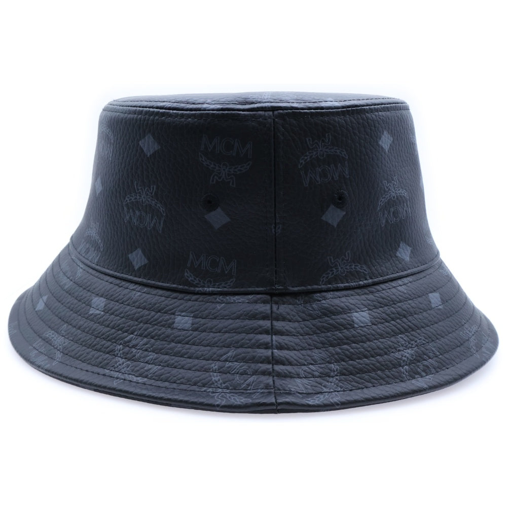 MCM(エム シー エム) MCMデザイン ヴィセトス PVCバケットハット 帽子 ブラック MEHBAMM01BK001