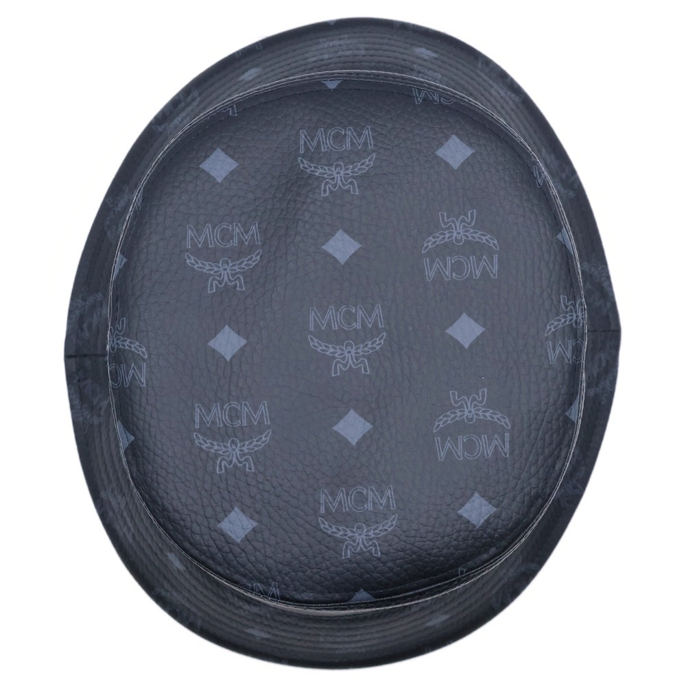 MCM(エム シー エム) MCMデザイン ヴィセトス PVCバケットハット 帽子 ブラック MEHBAMM01BK001