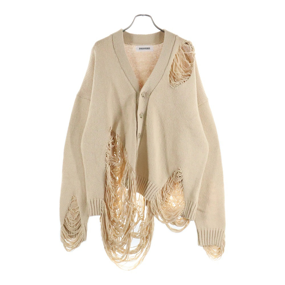 DISCOVERED(ディスカバード) 22SS DAMAGE COTTON KNIT CARDIGAN 