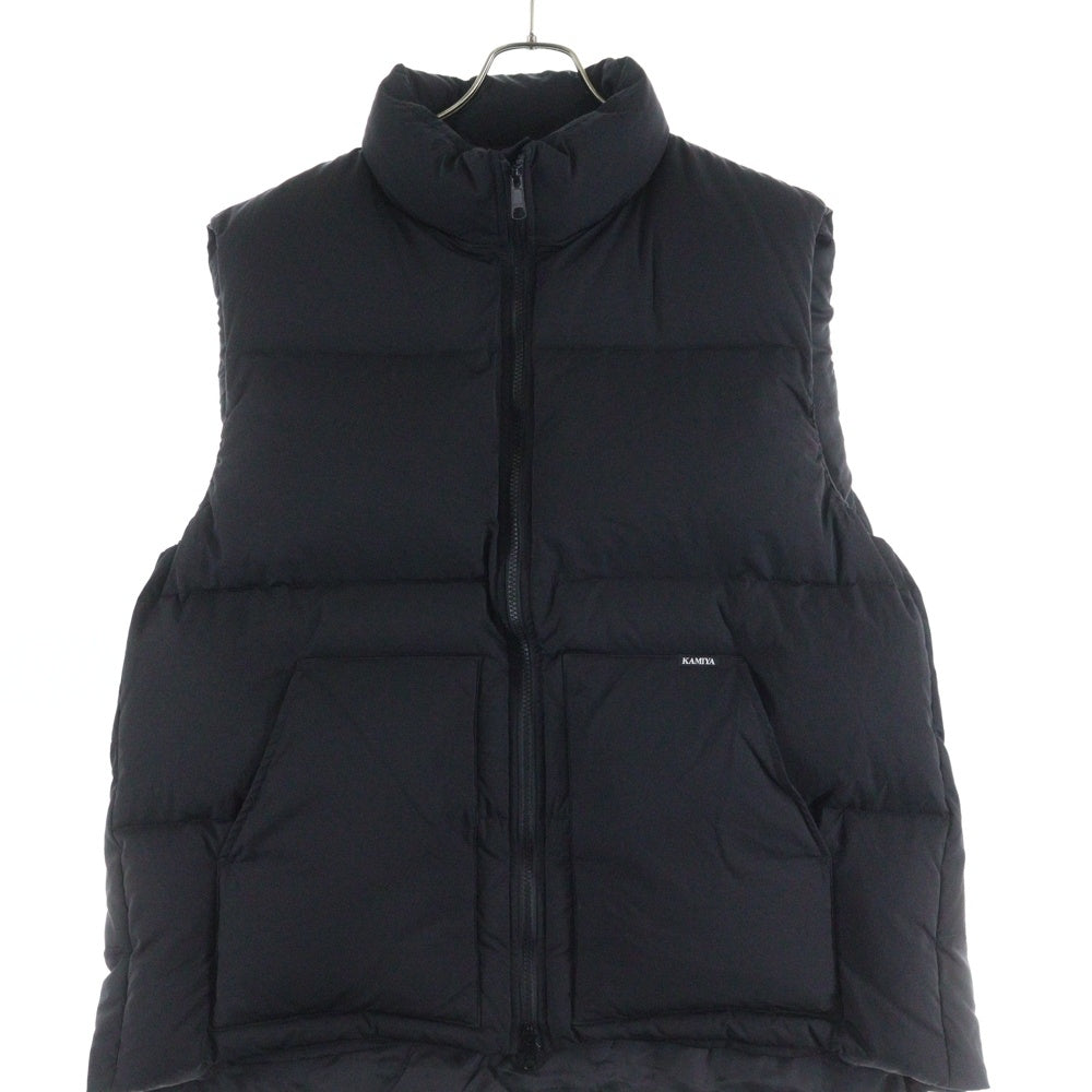 KAMIYA(カミヤ) 24AW DOWN VEST ナイロン ダウンベスト ブラック