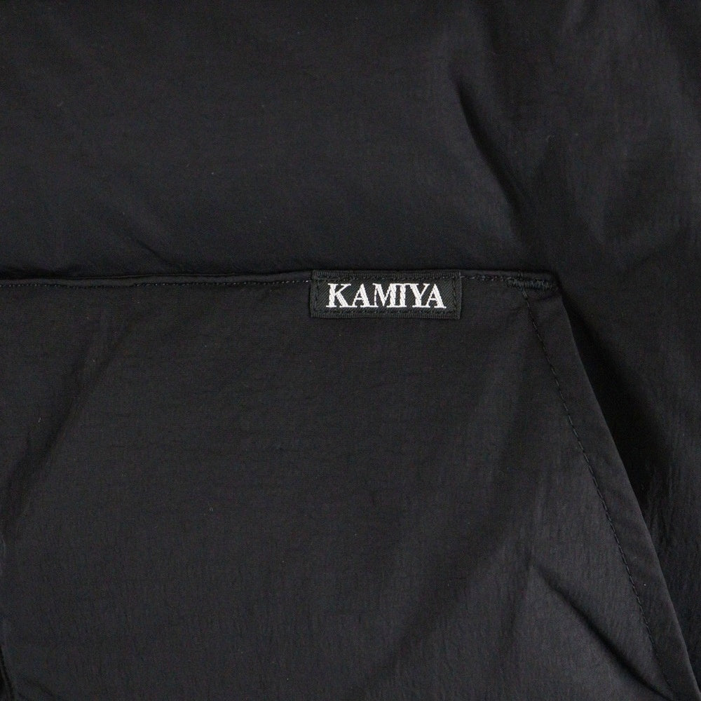 KAMIYA(カミヤ) 24AW DOWN VEST ナイロン ダウンベスト ブラック