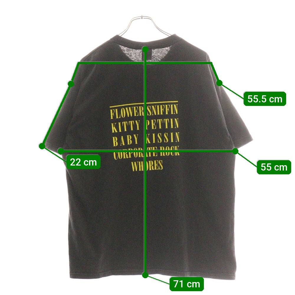 VINTAGE(ヴィンテージ) 90S NIRVANA SMILE TEE ニルヴァーナ スマイル 半袖クルーネックTシャツカットソー ブラック